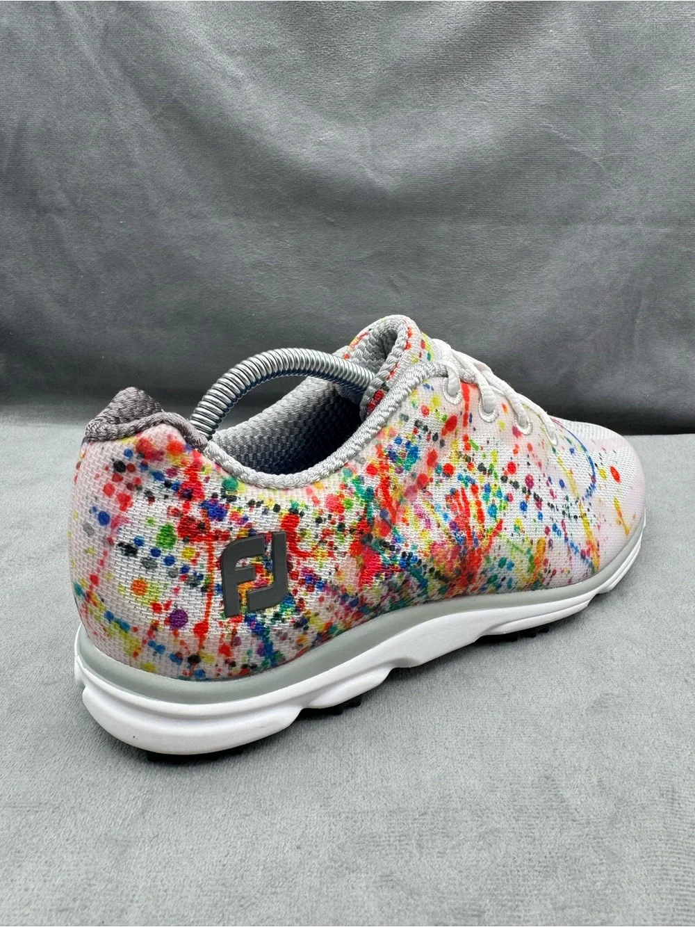 FootJoy emPower Spikeless Golf Shoes Women’s Size 7.5 Paint Splatter Multicolor